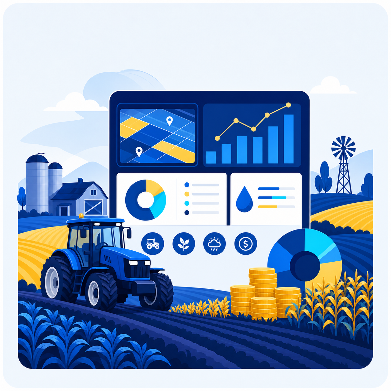 Sistema de gestão agrícola e financeira